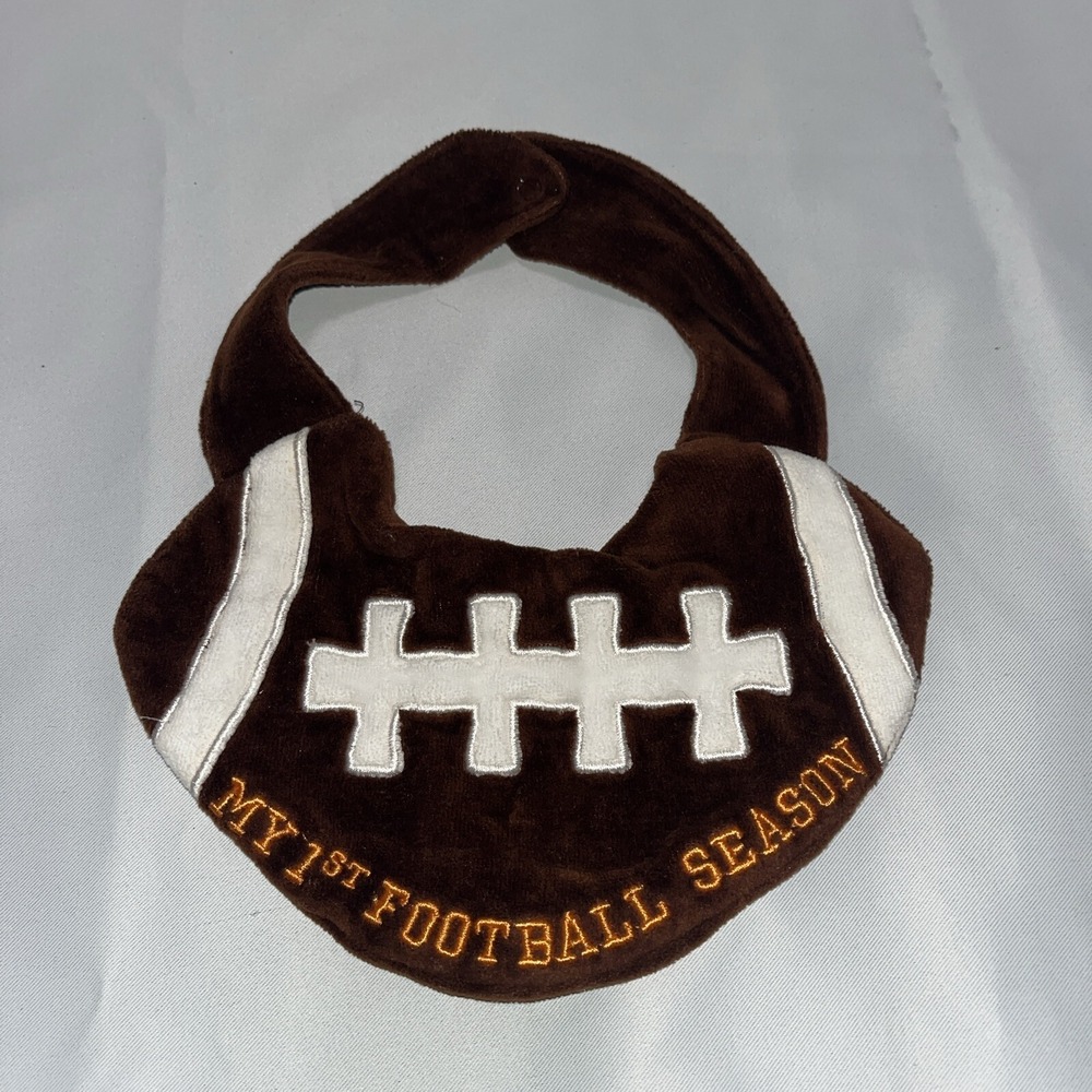 My First Football Season Football Shaped‎ Bib, Classic All Star